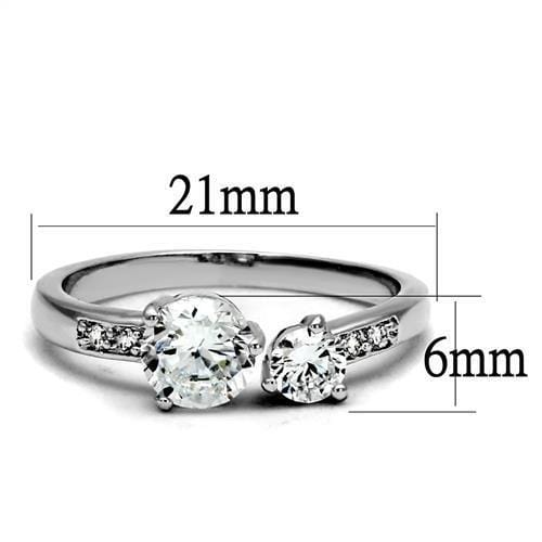 Cheap Rings For Men 3W1338 Rhodium Brass Ring with AAA Grade CZ