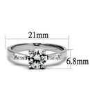 Cheap Rings For Men 3W1339 Rhodium Brass Ring with AAA Grade CZ