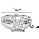 Cheap Rings For Men 3w1349 Rhodium Brass Ring with AAA Grade CZ