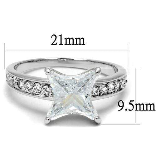 Cheap Rings For Men 3w1349 Rhodium Brass Ring with AAA Grade CZ