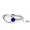 Silver Jewelry Rings Cheap Rings For Men DA121 Stainless Steel Ring with CZ in London Blue Alamode Fashion Jewelry Outlet