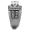 Cool Mens Rings TK2305 Stainless Steel Ring with AAA Grade CZ