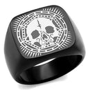 Cool Mens Rings TK2306 Black - Stainless Steel Ring