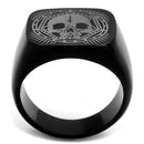 Cool Mens Rings TK2306 Black - Stainless Steel Ring