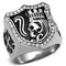 Cool Mens Rings TK2328 Stainless Steel Ring with Top Grade Crystal