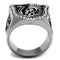 Cool Mens Rings TK2328 Stainless Steel Ring with Top Grade Crystal