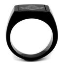 Cool Mens Rings TK2371 Black - Stainless Steel Ring