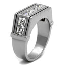 Cool Mens Rings TK2376 Stainless Steel Ring with Top Grade Crystal