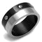 Cool Mens Rings TK2397 Two-Tone Black - Stainless Steel Ring