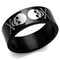 Silver Jewelry Rings Cool Mens Rings TK2400 Two-Tone Black Stainless Steel Ring Alamode Fashion Jewelry Outlet