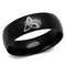 Cool Mens Rings TK2408 Two-Tone Black Stainless Steel Ring