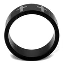 Cool Mens Rings TK2410 Two-Tone Black - Stainless Steel Ring