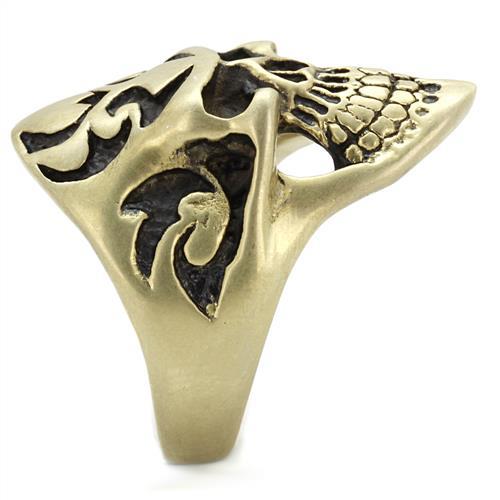 Cool Mens Rings TK2448 Antique Copper Stainless Steel Ring with Epoxy