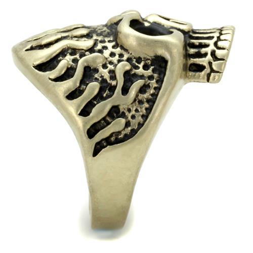 Cool Mens Rings TK2455 Antique Copper Stainless Steel Ring with Epoxy