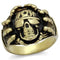 Cool Mens Rings TK2461 Antique Copper Stainless Steel Ring with Epoxy