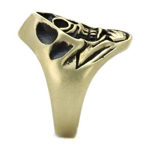 Silver Jewelry Rings Cool Mens Rings TK2474 Antique Copper Stainless Steel Ring with Epoxy Alamode Fashion Jewelry Outlet