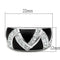 Silver Jewelry Rings Cool Rings LO2094 Rhodium Brass Ring with Top Grade Crystal Alamode Fashion Jewelry Outlet