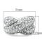 Silver Jewelry Rings Cool Rings LO2101 Rhodium Brass Ring with Top Grade Crystal Alamode Fashion Jewelry Outlet