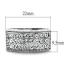 Silver Jewelry Rings Cool Rings LO2103 Rhodium Brass Ring with Top Grade Crystal Alamode Fashion Jewelry Outlet