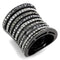 Silver Jewelry Rings Cool Rings LO2967 Ruthenium Brass Ring with Top Grade Crystal Alamode Fashion Jewelry Outlet