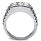 Crystal Engagement Rings TK360 Stainless Steel Ring with Top Grade Crystal