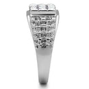 Crystal Engagement Rings TK361 Stainless Steel Ring with Top Grade Crystal