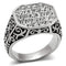 Crystal Engagement Rings TK362 Stainless Steel Ring with Top Grade Crystal