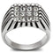 Silver Jewelry Rings Crystal Engagement Rings TK363 Stainless Steel Ring with Top Grade Crystal Alamode Fashion Jewelry Outlet