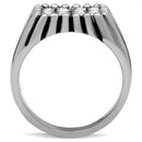 Crystal Engagement Rings TK363 Stainless Steel Ring with Top Grade Crystal