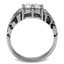Crystal Engagement Rings TK365 Stainless Steel Ring with Top Grade Crystal
