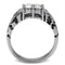 Crystal Engagement Rings TK365 Stainless Steel Ring with Top Grade Crystal