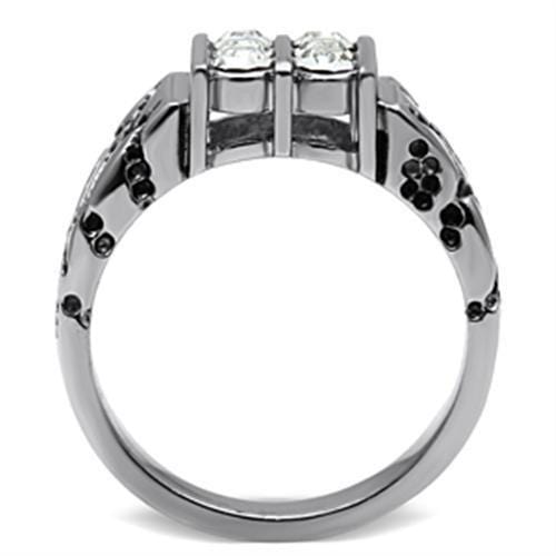 Crystal Engagement Rings TK365 Stainless Steel Ring with Top Grade Crystal