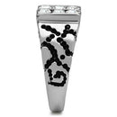Crystal Engagement Rings TK365 Stainless Steel Ring with Top Grade Crystal