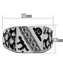 Silver Jewelry Rings Crystal Engagement Rings TK367 Stainless Steel Ring with Top Grade Crystal Alamode Fashion Jewelry Outlet