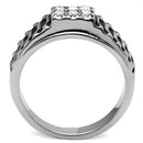 Crystal Engagement Rings TK368 Stainless Steel Ring with Top Grade Crystal