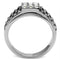 Crystal Engagement Rings TK368 Stainless Steel Ring with Top Grade Crystal