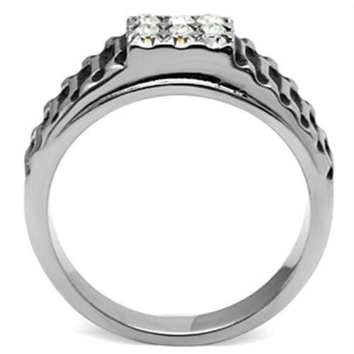 Crystal Engagement Rings TK368 Stainless Steel Ring with Top Grade Crystal