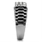 Crystal Engagement Rings TK368 Stainless Steel Ring with Top Grade Crystal