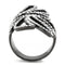 Crystal Engagement Rings TK3688 Stainless Steel Ring with Crystal