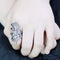 Crystal Engagement Rings TK3688 Stainless Steel Ring with Crystal