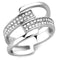 Crystal Engagement Rings TK3702 Stainless Steel Ring with Crystal