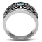 Crystal Engagement Rings TK377 Stainless Steel Ring with Top Grade Crystal