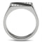 Crystal Engagement Rings TK387 Stainless Steel Ring with Top Grade Crystal