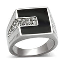 Crystal Engagement Rings TK388 Stainless Steel Ring with Top Grade Crystal