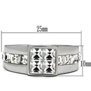 Crystal Engagement Rings TK487 Stainless Steel Ring with Top Grade Crystal