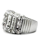 Crystal Engagement Rings TK490 Stainless Steel Ring with Top Grade Crystal