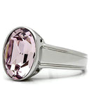 Crystal Engagement Rings TK522 Stainless Steel Ring with Top Grade Crystal