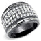 Silver Jewelry Rings Crystal Rings TK2673 Stainless Steel Ring with Top Grade Crystal Alamode Fashion Jewelry Outlet