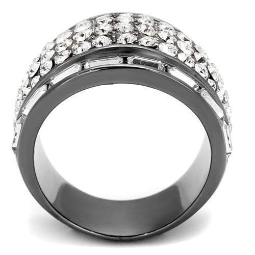 Crystal Rings TK2673 Stainless Steel Ring with Top Grade Crystal