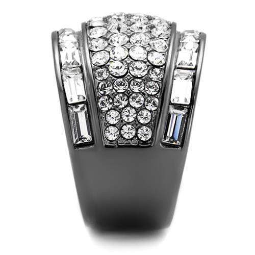 Crystal Rings TK2673 Stainless Steel Ring with Top Grade Crystal